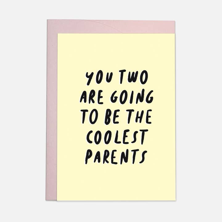 Kaart Blanche - Wholesale Baby Card - Coolest parents greeting card0