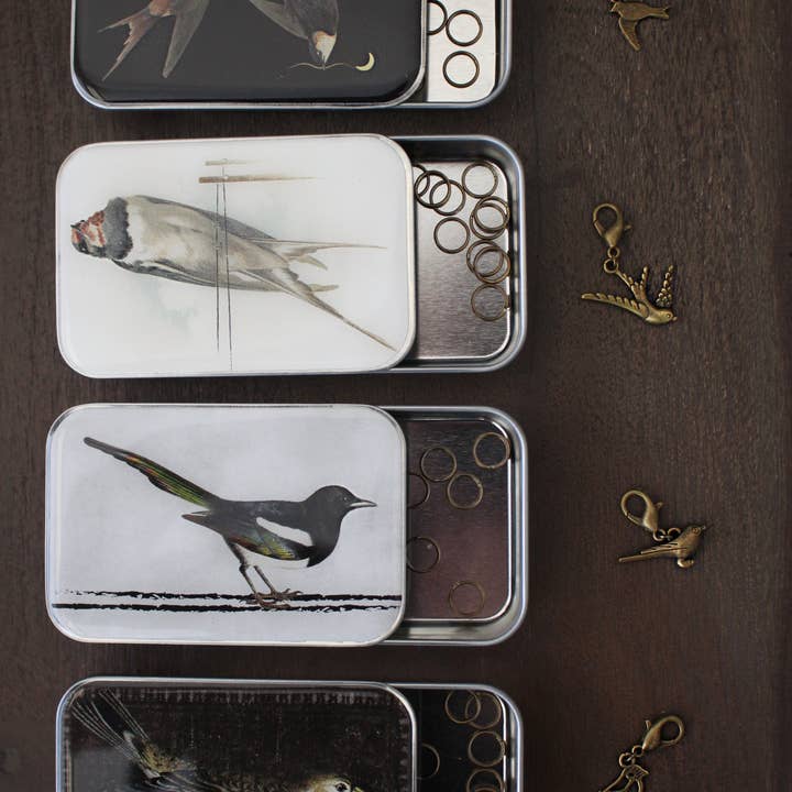 NNK Press - Wholesale Knitting/Crochet Supplies - "Birds Of A Feather..." Notion Tins (Set of 4)8