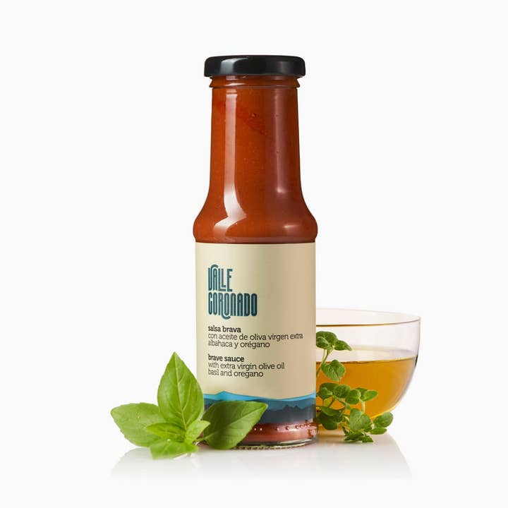 Valle Coronado - Wholesale Salsa - Brava Sauce with EVOO, Oregano, and Basil0