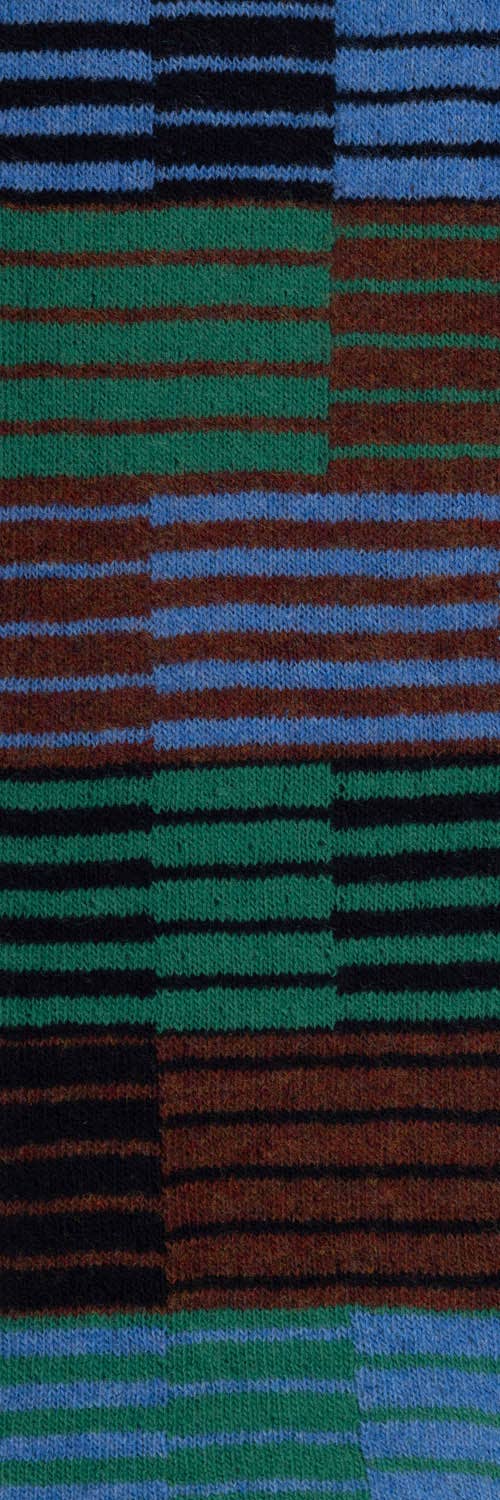 McKernan - Wholesale Scarf - Unisex - Okapi Scarf – RWS Wool with Rich Stripe and Colour Shifts3