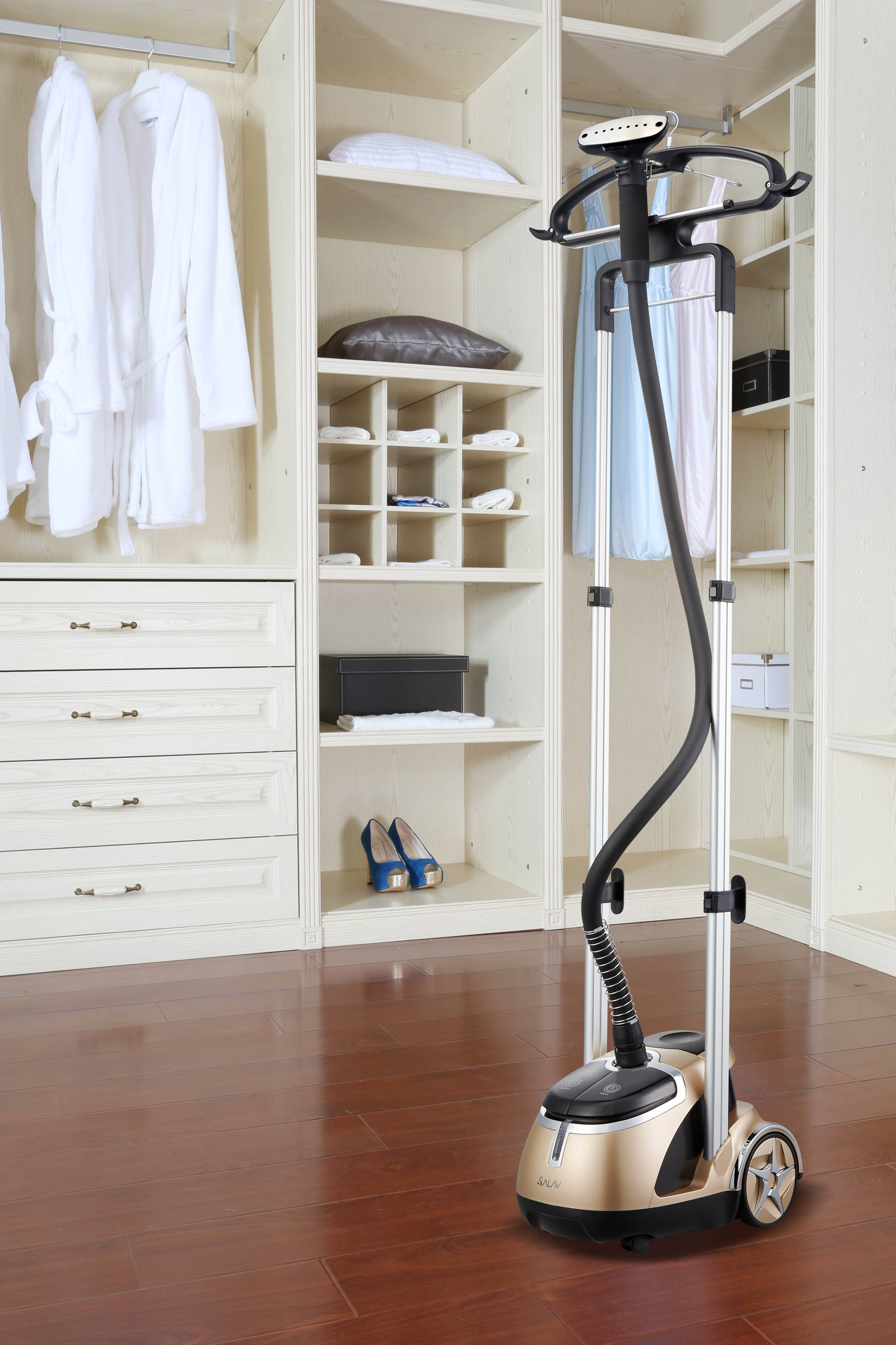 Salav-True & Tidy - Venta al por mayor Vaporizadores - Vaporizador de ropa de doble barra de alta resistencia con descalcificador adicional de 3 piezas13