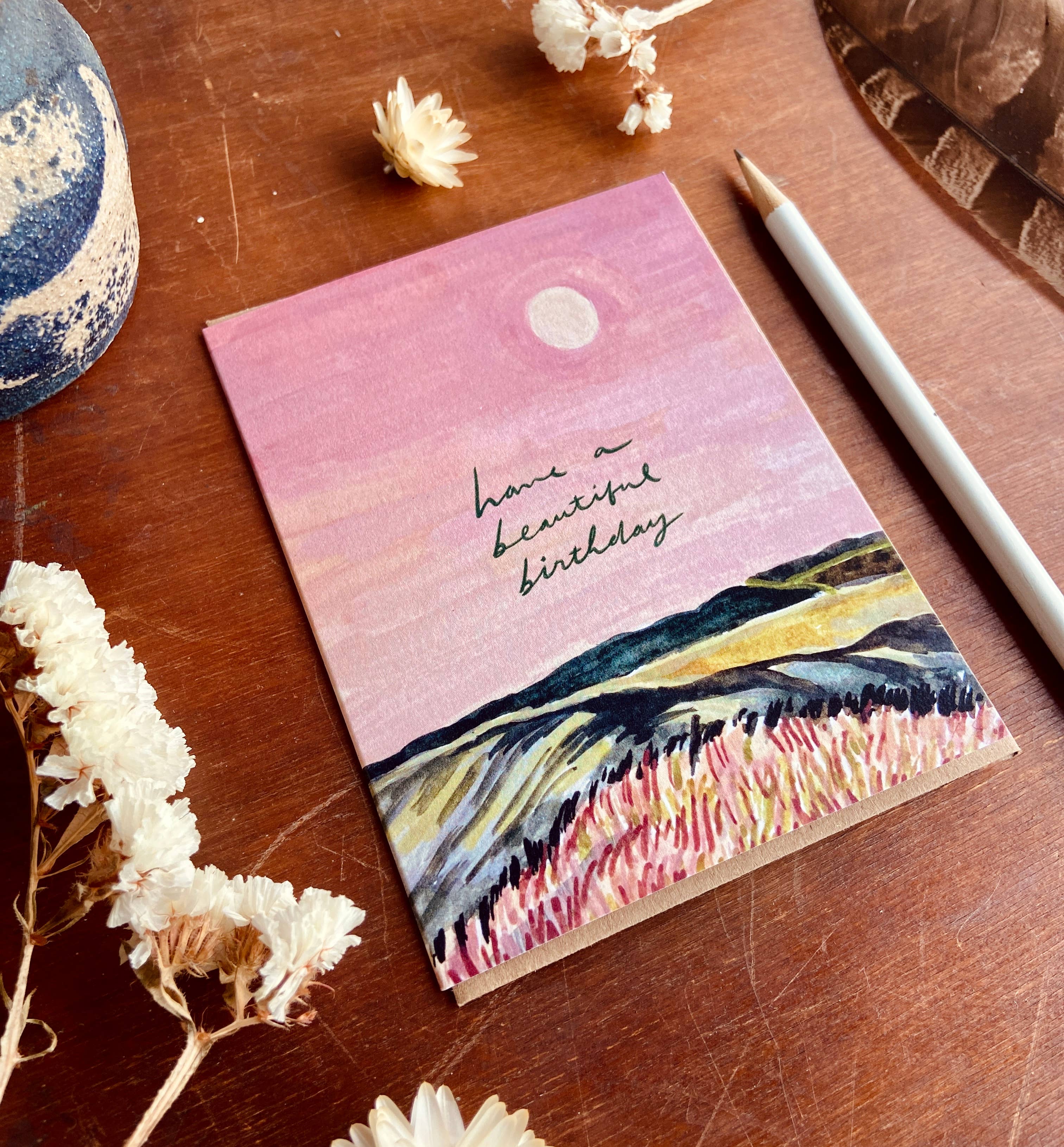 Little Salt Wagon - Vendita all'ingrosso Biglietti di auguri - Biglietto di auguri dipinto per un bellissimo compleanno3