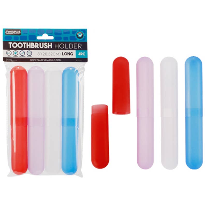 Deluxe Import Trading - Wholesale Toothbrush Holder - 4pc Toothbrush Holders 8" each0