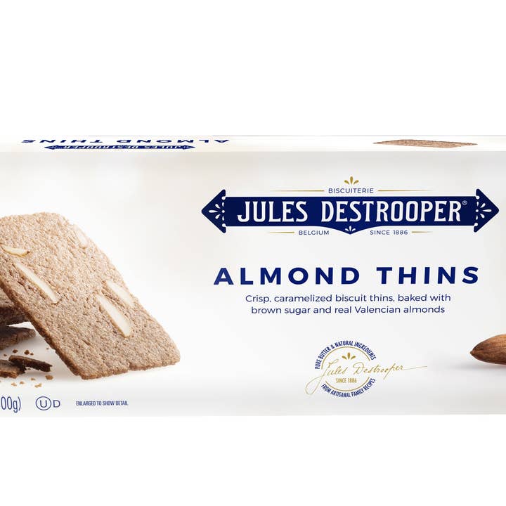 Jules Destrooper Almond Thins (étui de 12) pour la vente par Daelmans Stroopwafels