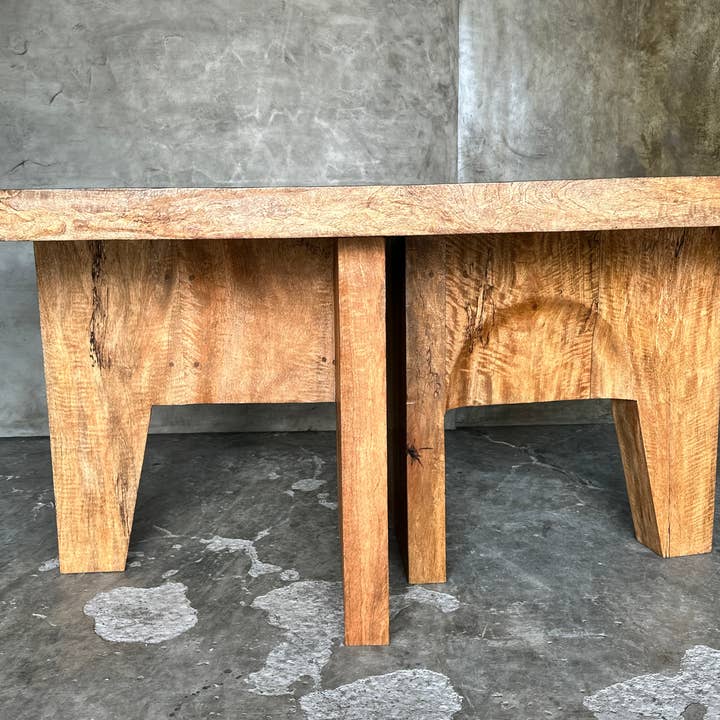 Office Objets - Wholesale Coffee Table - Massive mango wood table 2m10x1m84