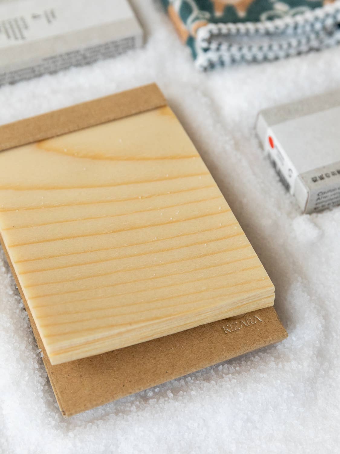 Morihata International Ltd. Co. - Wholesale Notepad - Kizara Wood Sheet Memo Pad - Small - 3" x 4.5"1