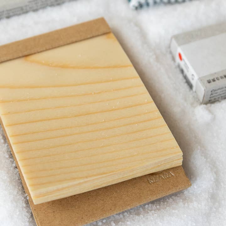 Morihata International Ltd. Co. - Wholesale Notepad - Kizara Wood Sheet Memo Pad - Small - 3" x 4.5"1