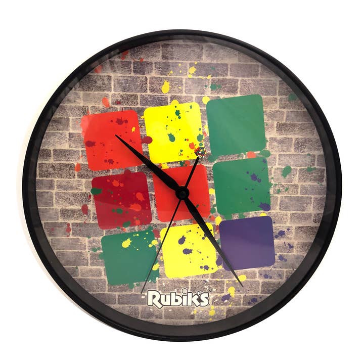 Rubik's Street Smart 12" Wall Clock for wholesale by Brand Partners Group