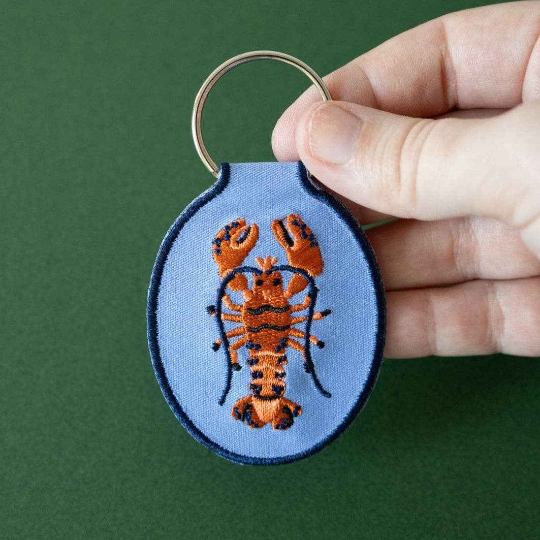 Lindy Stark Designs - Wholesale Keychain - Women's - Lobster Embroidered Keychain4