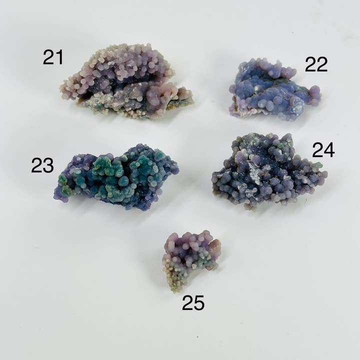 Rock Paradise – Pedra/cristal espiritual por atacado – Cluster de Cristal de Calcedônia Grape Agate - Peça para Colecionadores, Escolha a Sua5