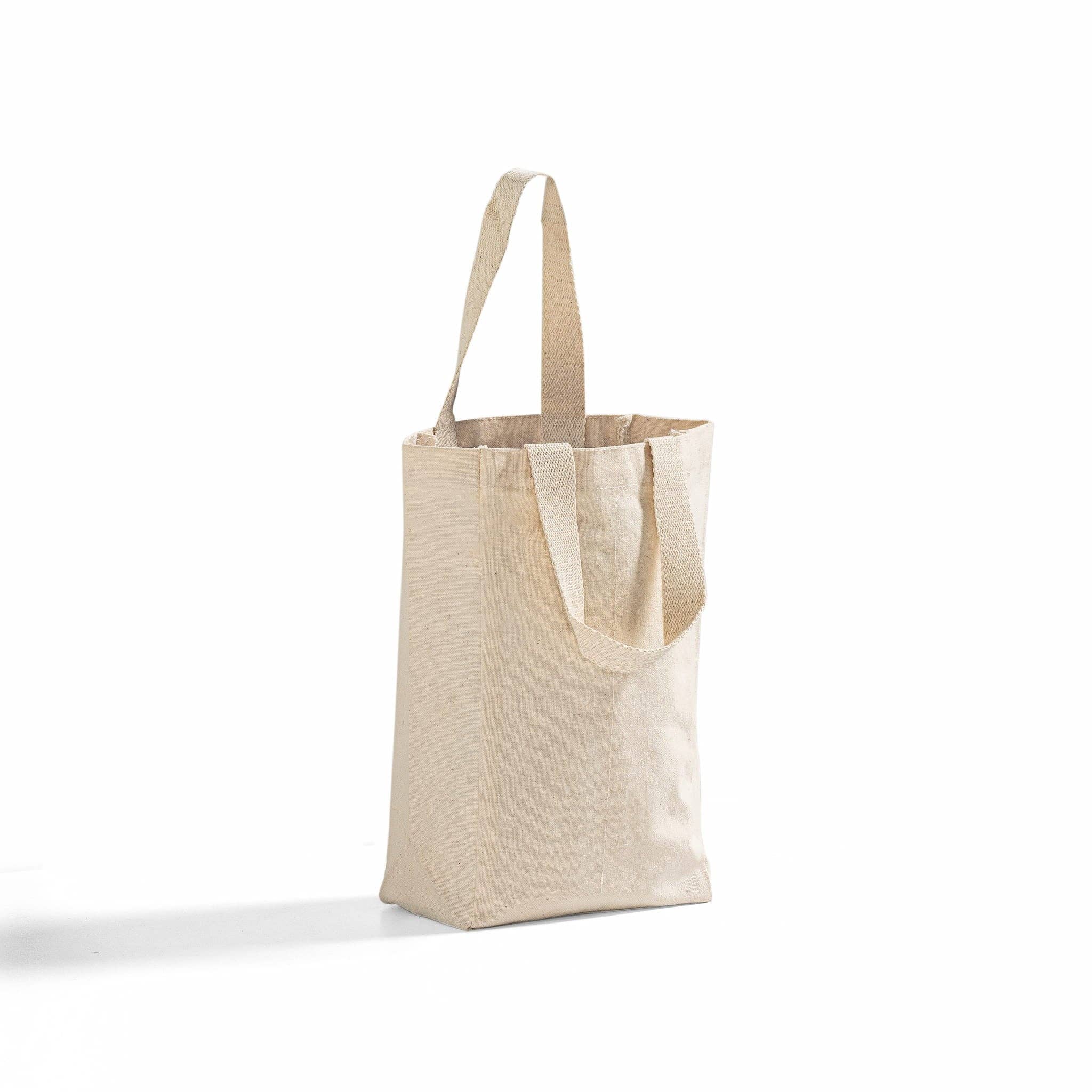 Natural TBF Canvas Double Wine Tote - WB202 for wholesale on Faire5