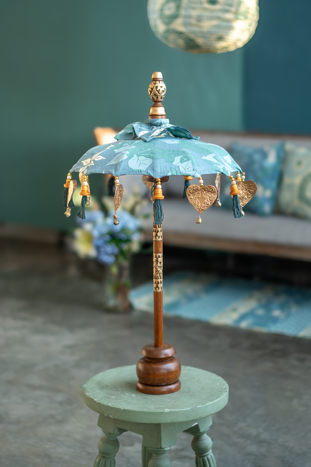 Balizen by zen zen garden home - Vente Parapluie – unisexe - Mini Parapluie Balinais | Bougainvillier Mousse2