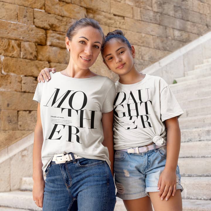 White Daughter Logo Remix T-shirt (Kids) for wholesale on Faire4