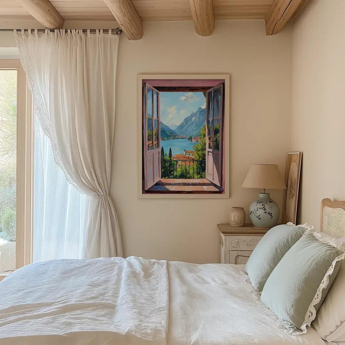 Mother & Sun Studio - Wholesale Art Print - Fauvism Henri Matisse style open window print poster1