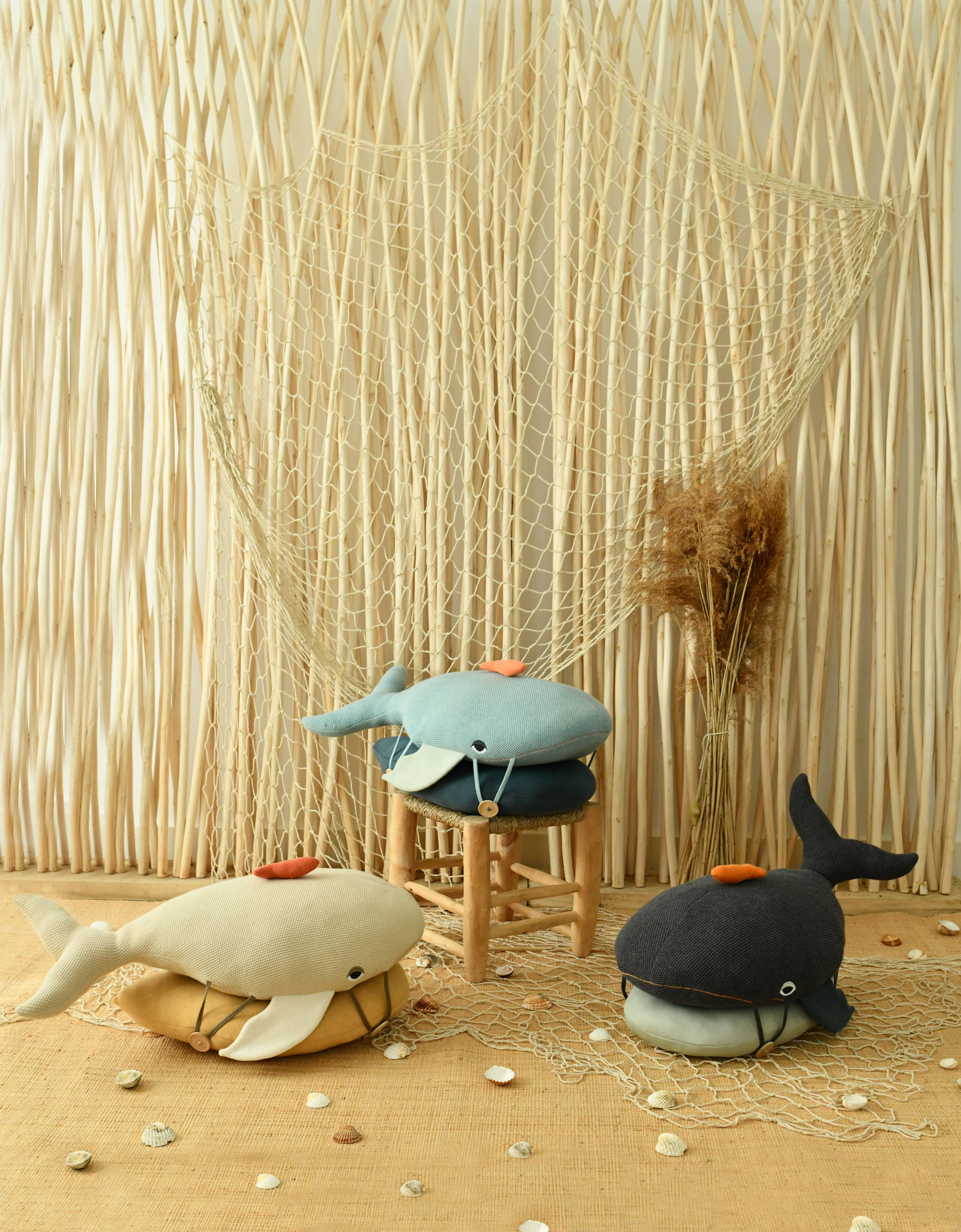 L'Oiseau Bateau - Vendita all'ingrosso Peluche - Bambini e neonati - Grande morbido cuscino balena - Sabbia4