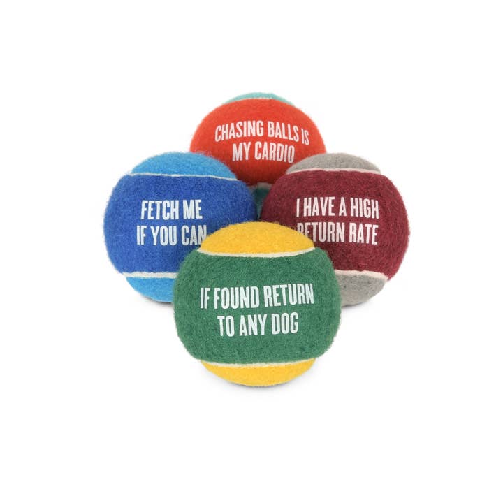 P.L.A.Y. Pet Lifestyle and You - Wholesale Pet Fetch Ball - Dog - Dog Tennis Ball - 4 Pack