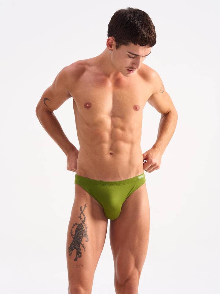 Body Bamboo Bikini Brief - Fern Green for wholesale by TEAMM8