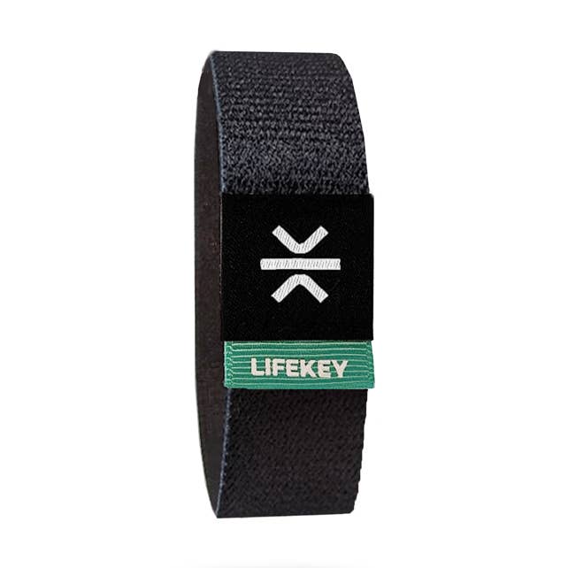 Outdoor Safe Smart Wristband - Matte Black for wholesale by Lifekey
