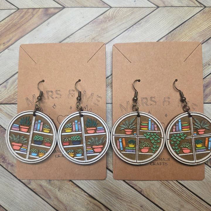 Plant Shelf Earrings for wholesale by Mars & Me