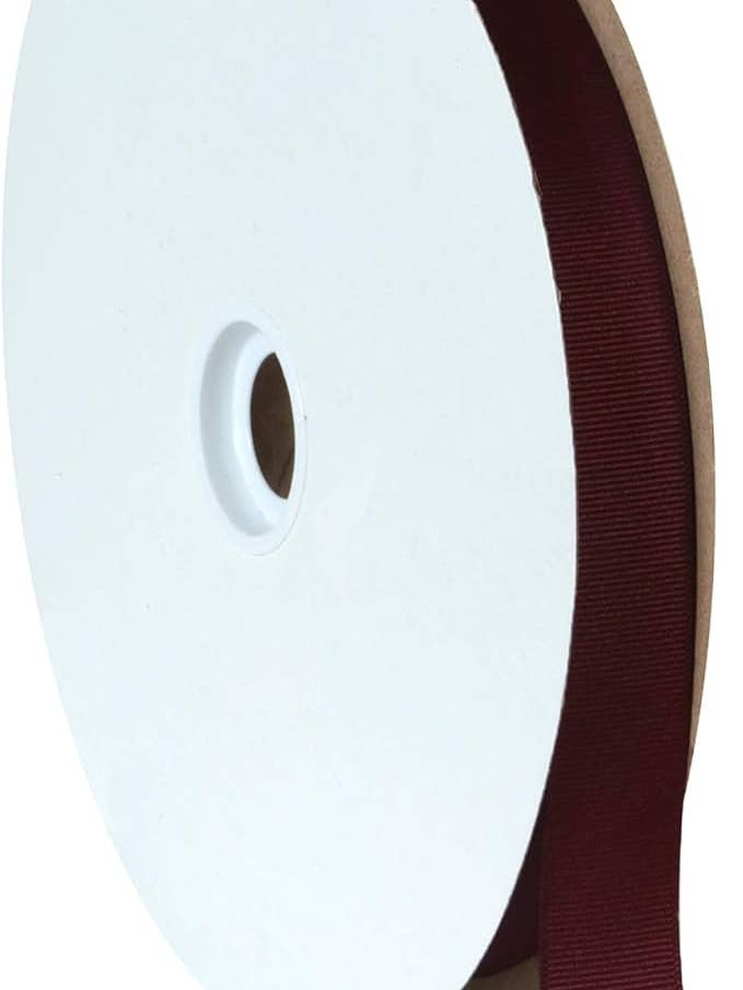 Grosgrain New Maroon 7/8" x 100 Yards for wholesale by Berwick Offray Ribbon
