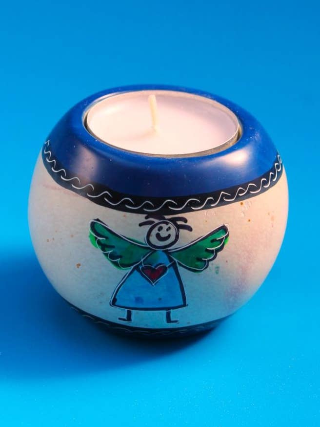 Tealight Ball Angel - Soapstone for wholesale by polanski speckstein