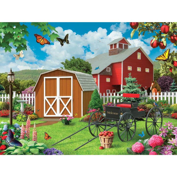 Masterpieces Puzzles - Wholesale Puzzle - Adult - Memory Lane - Barnyard Beauties 300 Piece EZ Grip Puzzle