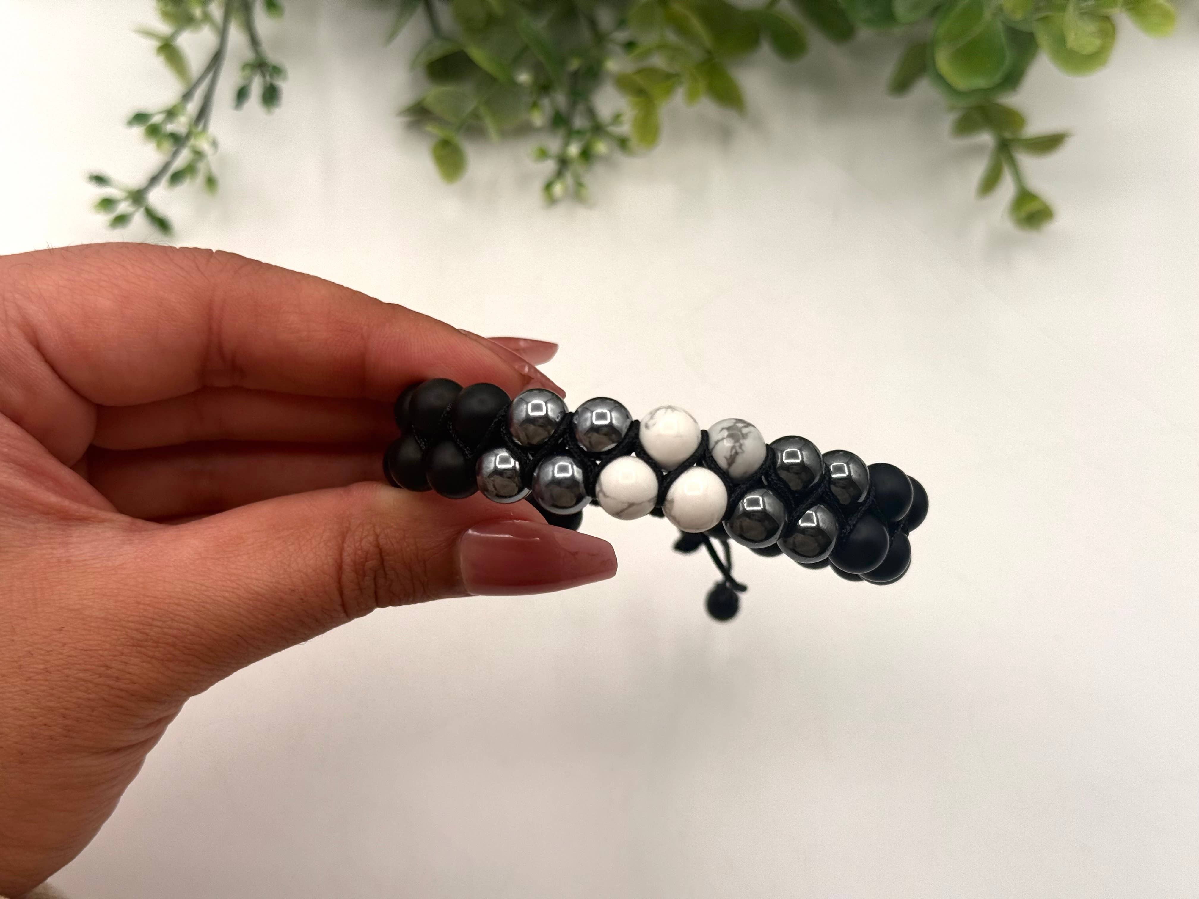 Meraki Gemstones - Wholesale Beaded Bracelet - Pain Relief Support Adjustable Bracelet 8"-9.5"L   4