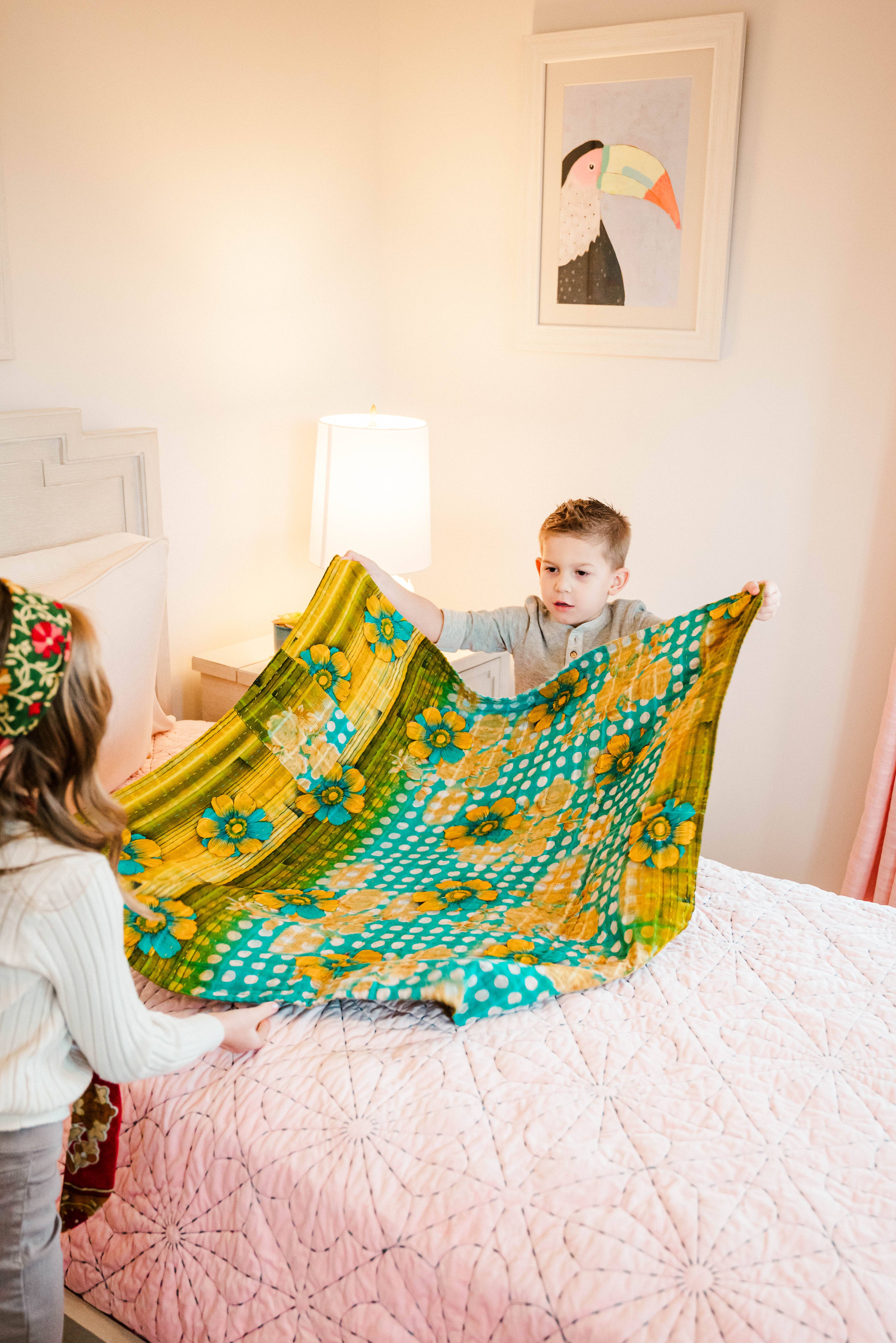 Asha Project – Manta para sofá por atacado – Cobertor Kantha Mini Throw1