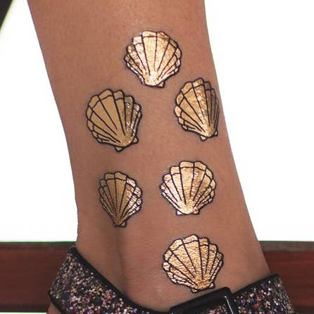 GOLD SHELLS Tatuering (Förpackning med 2) för wholesale av Tattoonie