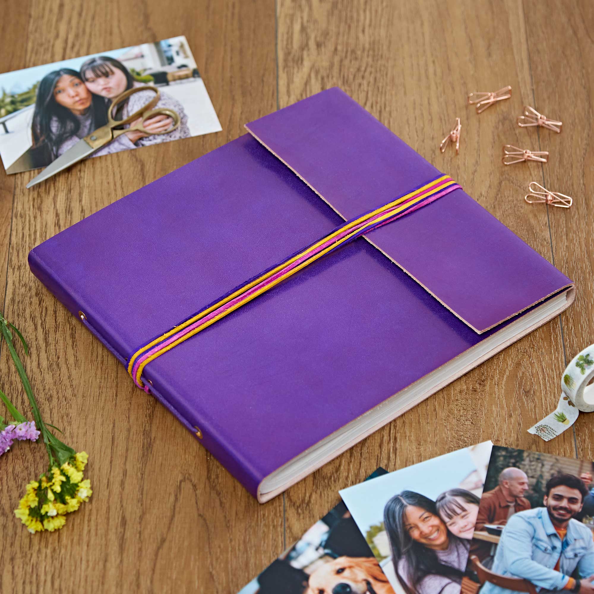 The Paper High Gift Company Limited – wholesale Photo album – Coloured Leather Photo Album -Scrapbook - Handmade2