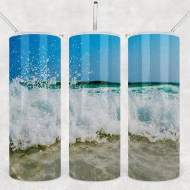 Beach 20 Oz Tumbler for wholesale by Perfectly Diverse Trendz, LLC