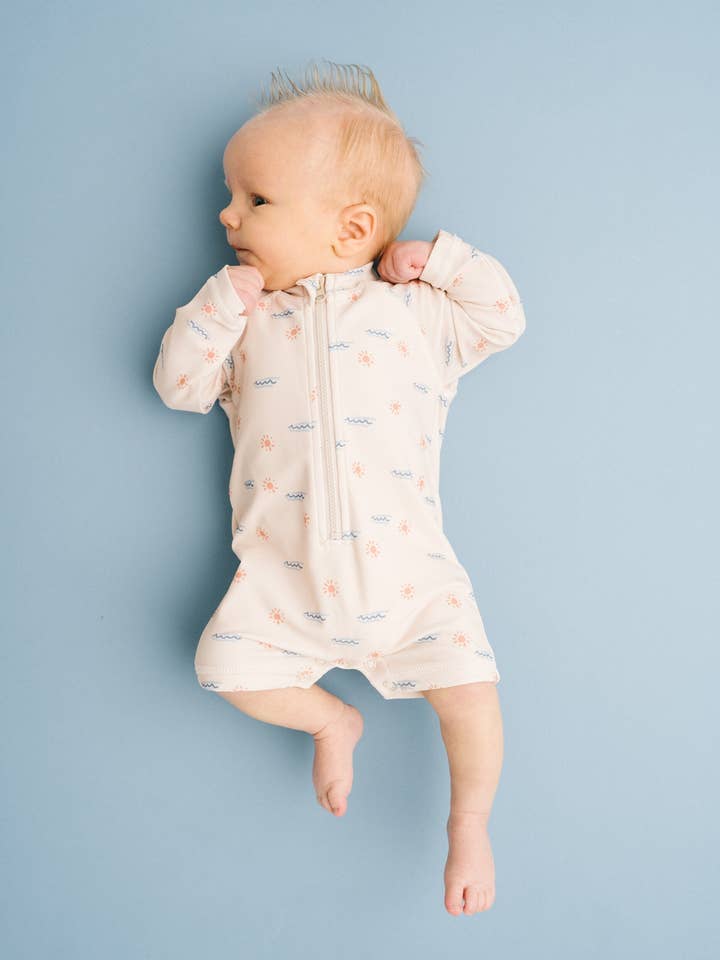 Boho Waves Swim Romper for wholesale by Little One Shop