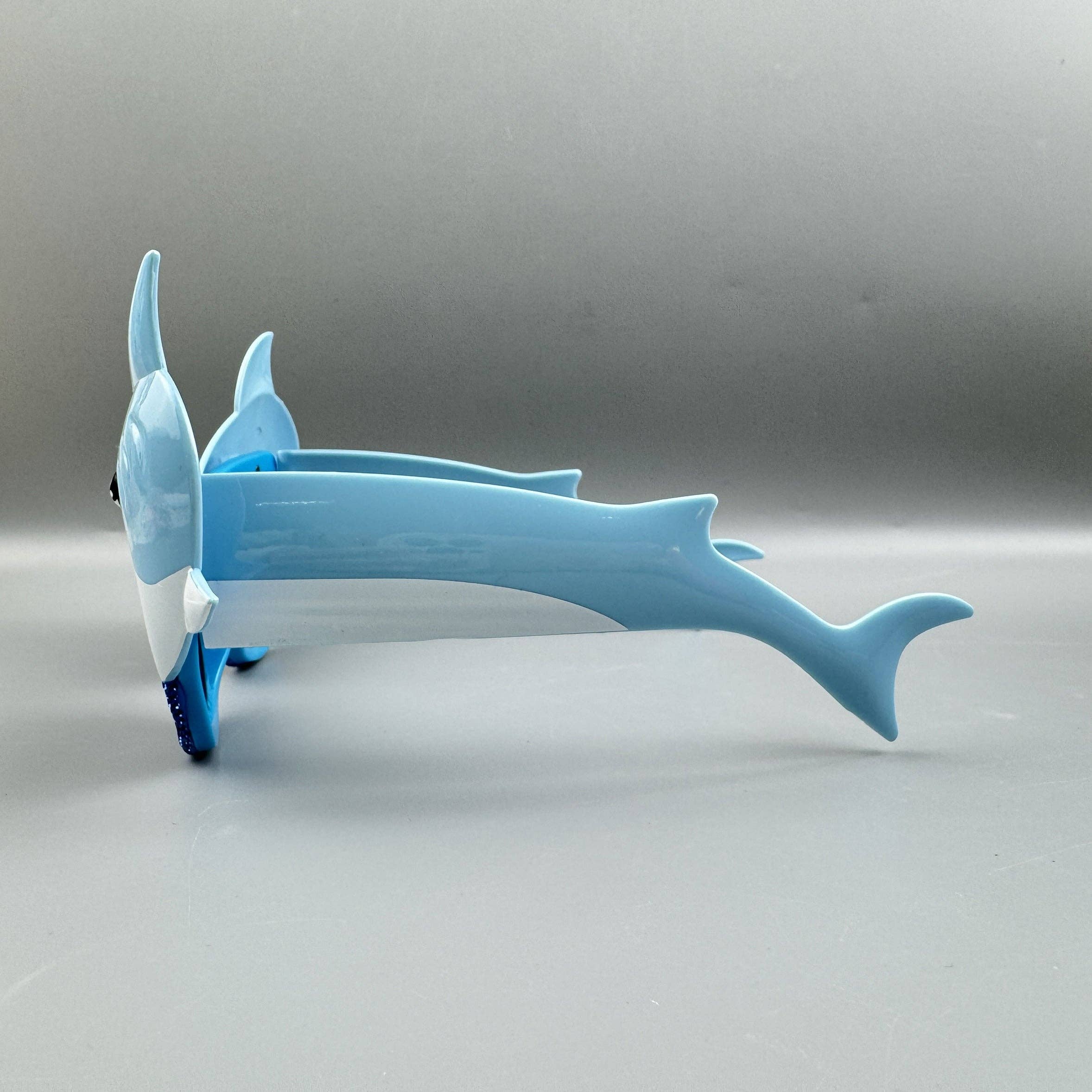 Blue Handmade Rhinestone Shark Party Eyeglasses G0524 for wholesale on Faire5