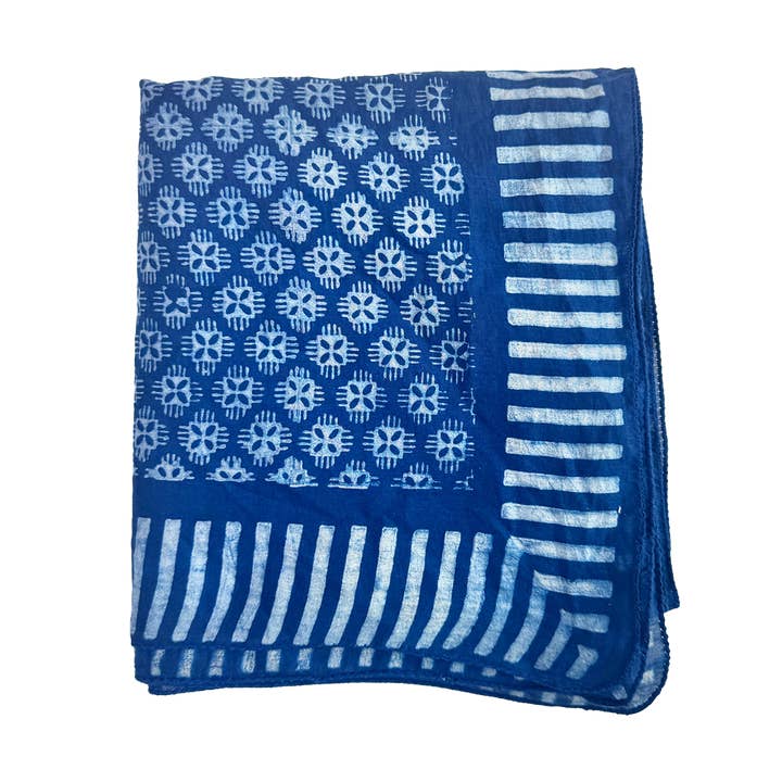 Handker Bandanas - Wholesale Scarf - Women's - Laken Indigo Scarf