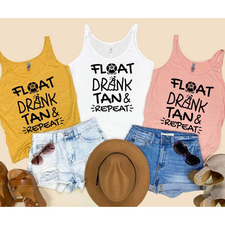 Float Drink Tan for wholesale by Tawakoni Tees and Things