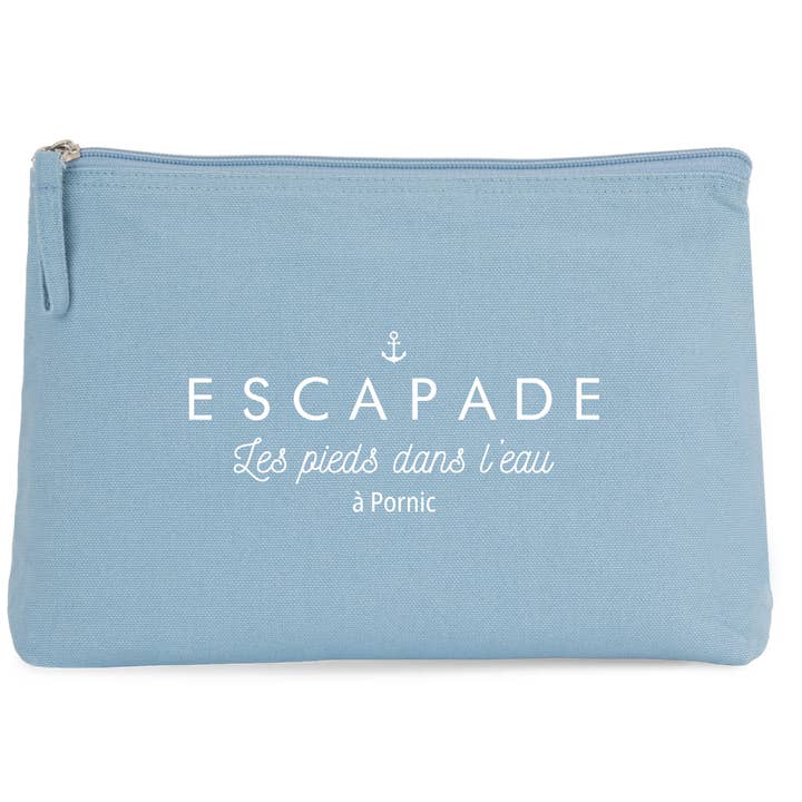 Grande Bolsa personalizável "Escapadela..." 5 cores por atacado de Marcel & Lily