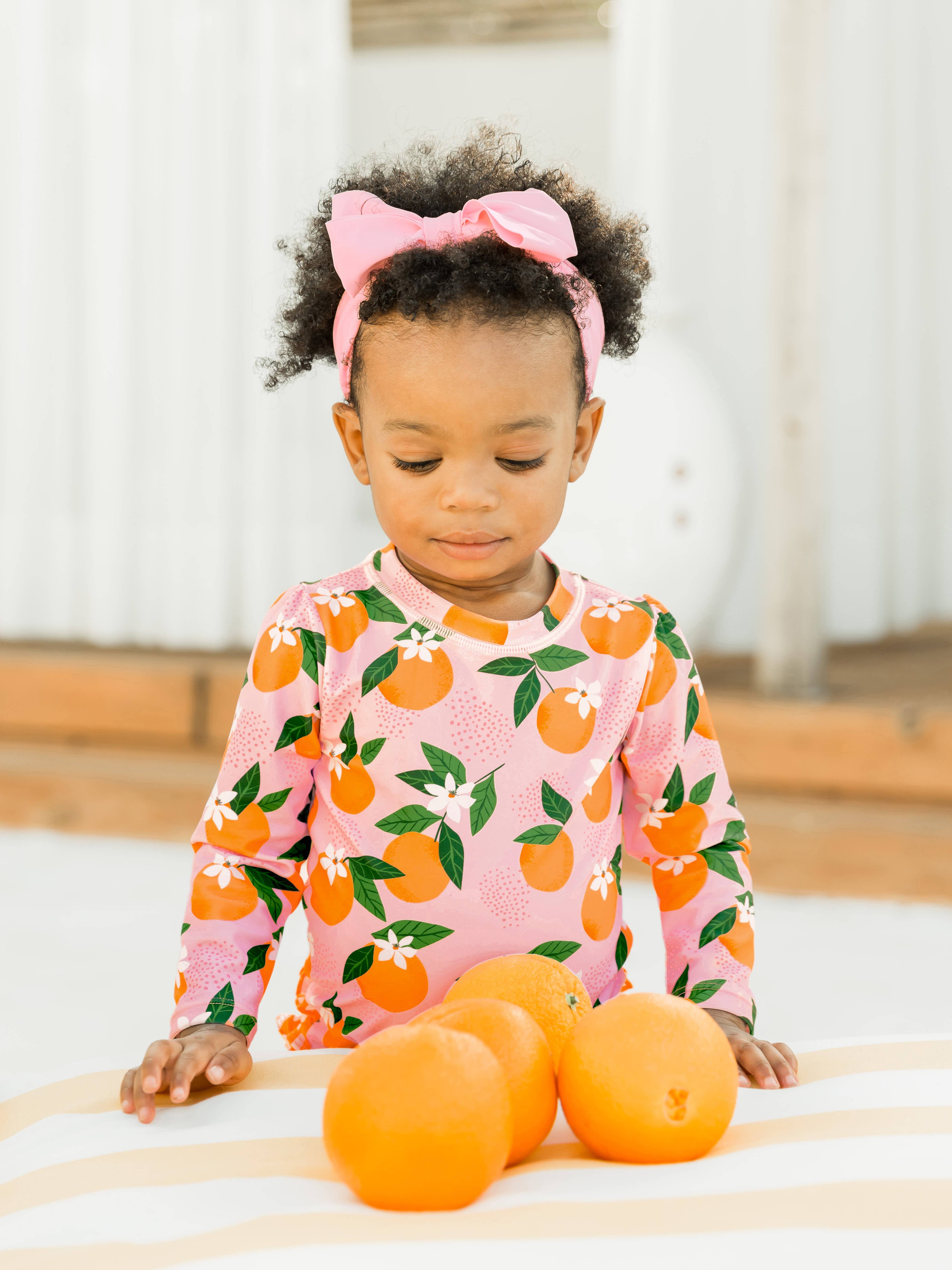 RuffleButts + RuggedButts - Wholesale Fashion Headband - Kids - Girls Pink Swim + Active Bow Headband4