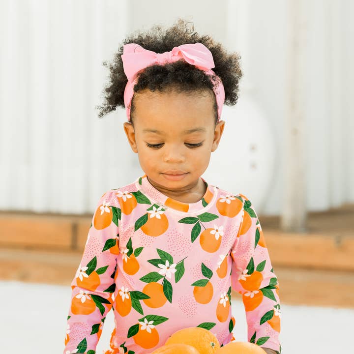 RuffleButts + RuggedButts - Wholesale Fashion Headband - Kids - Girls Pink Swim + Active Bow Headband
4