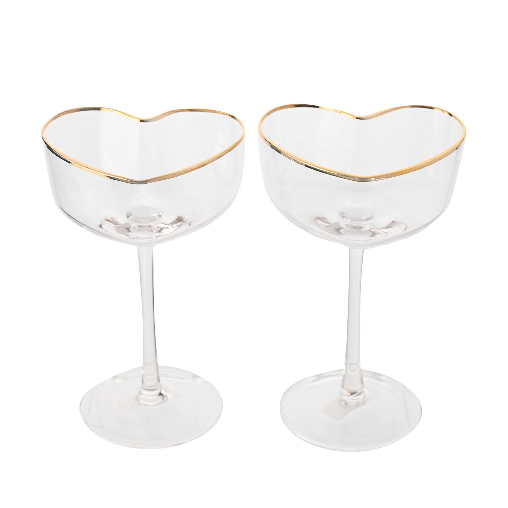 WIDDOP and Co. - Wholesale Drinking Glass/Cup - Amore Set of 2 Heart Shaped Martini Glasses1