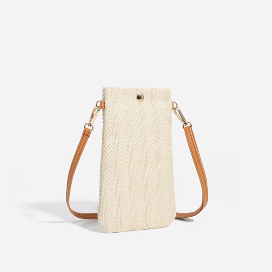 UNISHE - Wholesale Tote Bag - Women's - Woven Vertical Straw Crossbody Shoulder Bag ZK32259