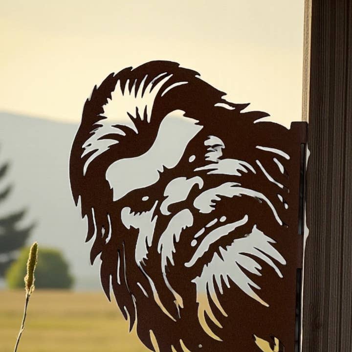 Sasquatch Looking Around the Corner for wholesale by Rebel Metal Gifts & Decor