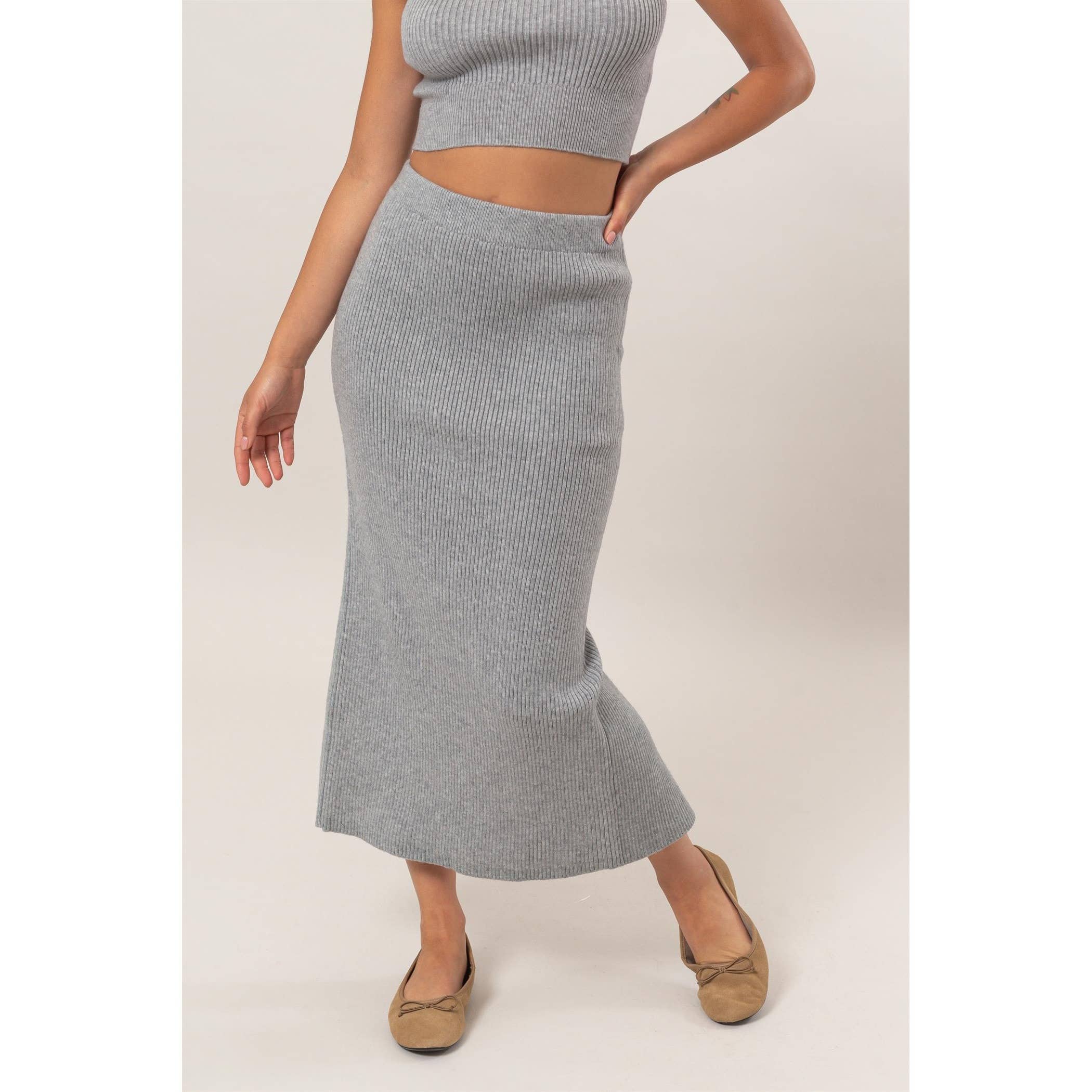 HYFVE – wholesale Skirt – Women’s – Ribbed Knit Midi Skirt12