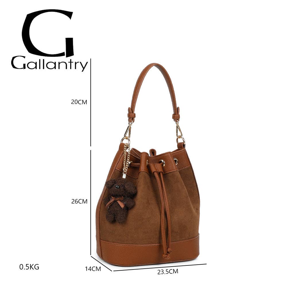 Gallantry - Wholesale Shoulder Bag - Women's - Oria Suedine(KJ-62050-1)6