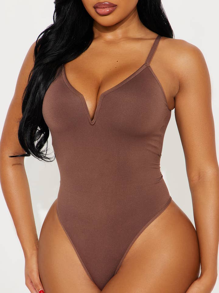 V SHAPE TRIM BODYSUIT for wholesale by 5besties inc
