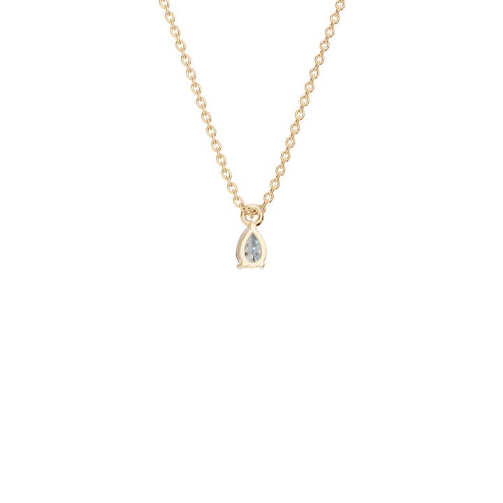 PureYou Jewelry - Venta al por mayor Collares con colgantes/abalorios - Colgante solitario de diamante en forma de pera de 0.50 quilates, collar de diamantes2