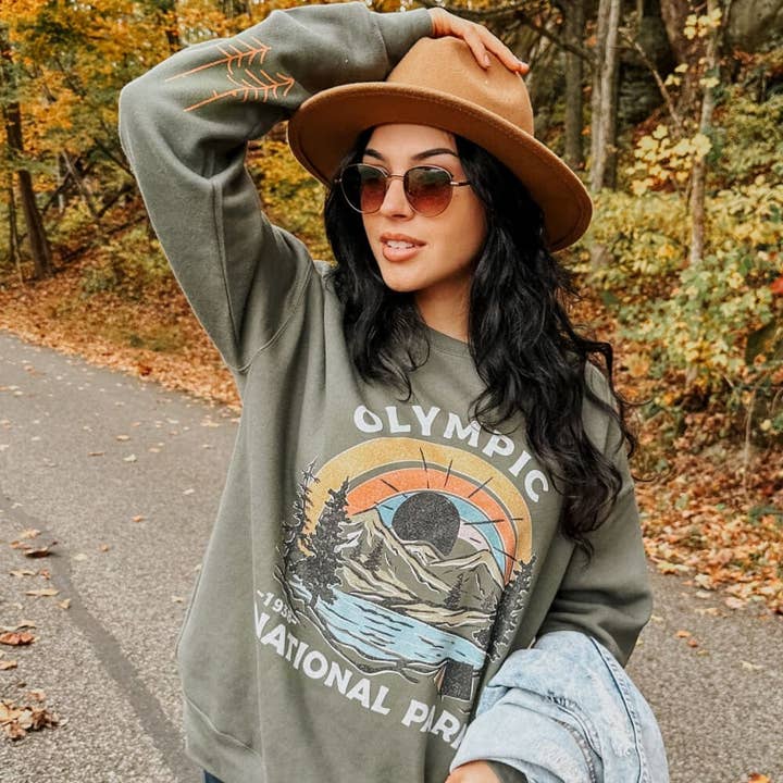 Olympic National Park Sweatshirt for wholesale by Mountain Moverz