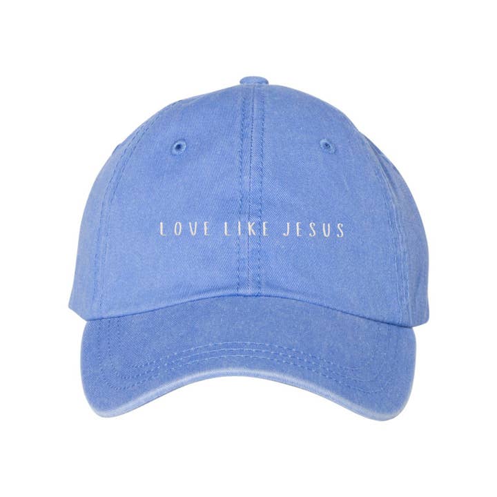 Scripted Pearl - Wholesale Baseball Cap - Women's - Love Like Jesus Embroidered Baseball Cap, Christian Ball Hat