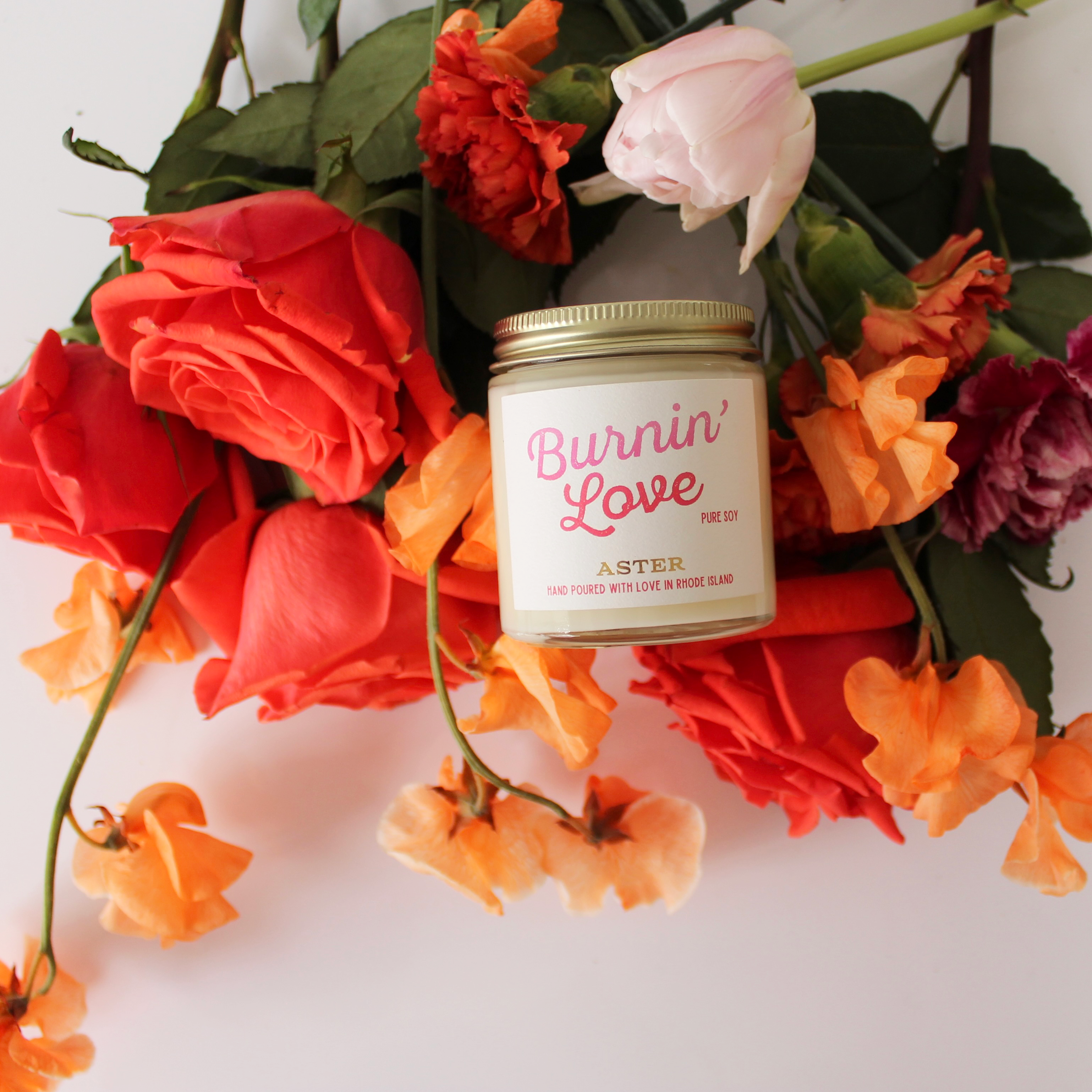 Aster Candle - Wholesale Jar/Filled Candle - Burnin' Love Candle - 4oz2
