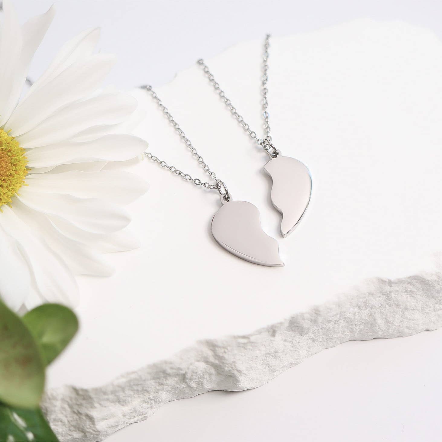 WJW - Wholesale Jewelry Set - Engravable Break Apart Heart Necklace Set8