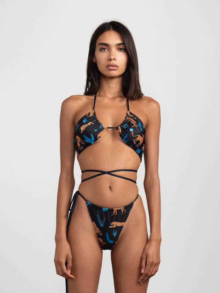 Conjunto de bikini Roma Tropical Leopard para venta al por mayor de Flavia Valentini